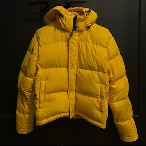 Aritzia Yellow Super Puff Jacket